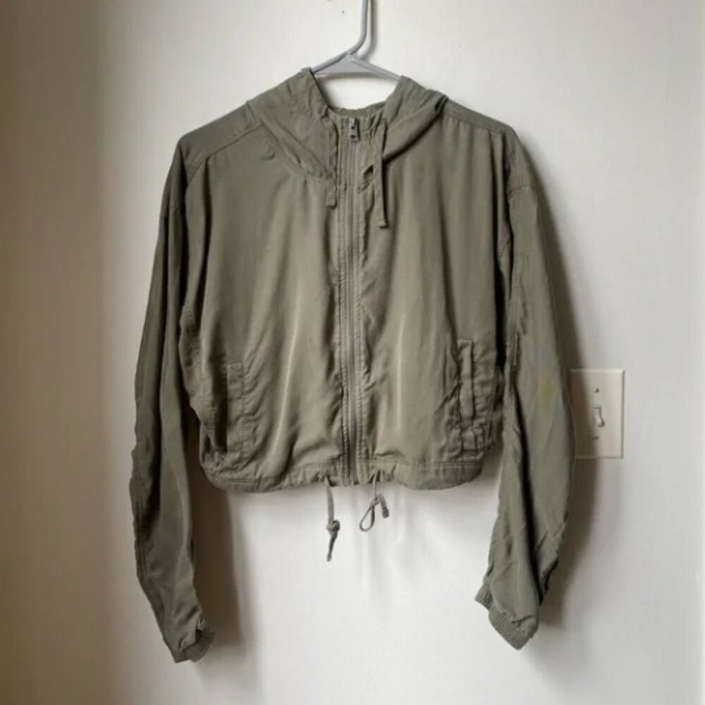 Abercrombie & Fitch Olive Green Women's Hooded Jacket size XS